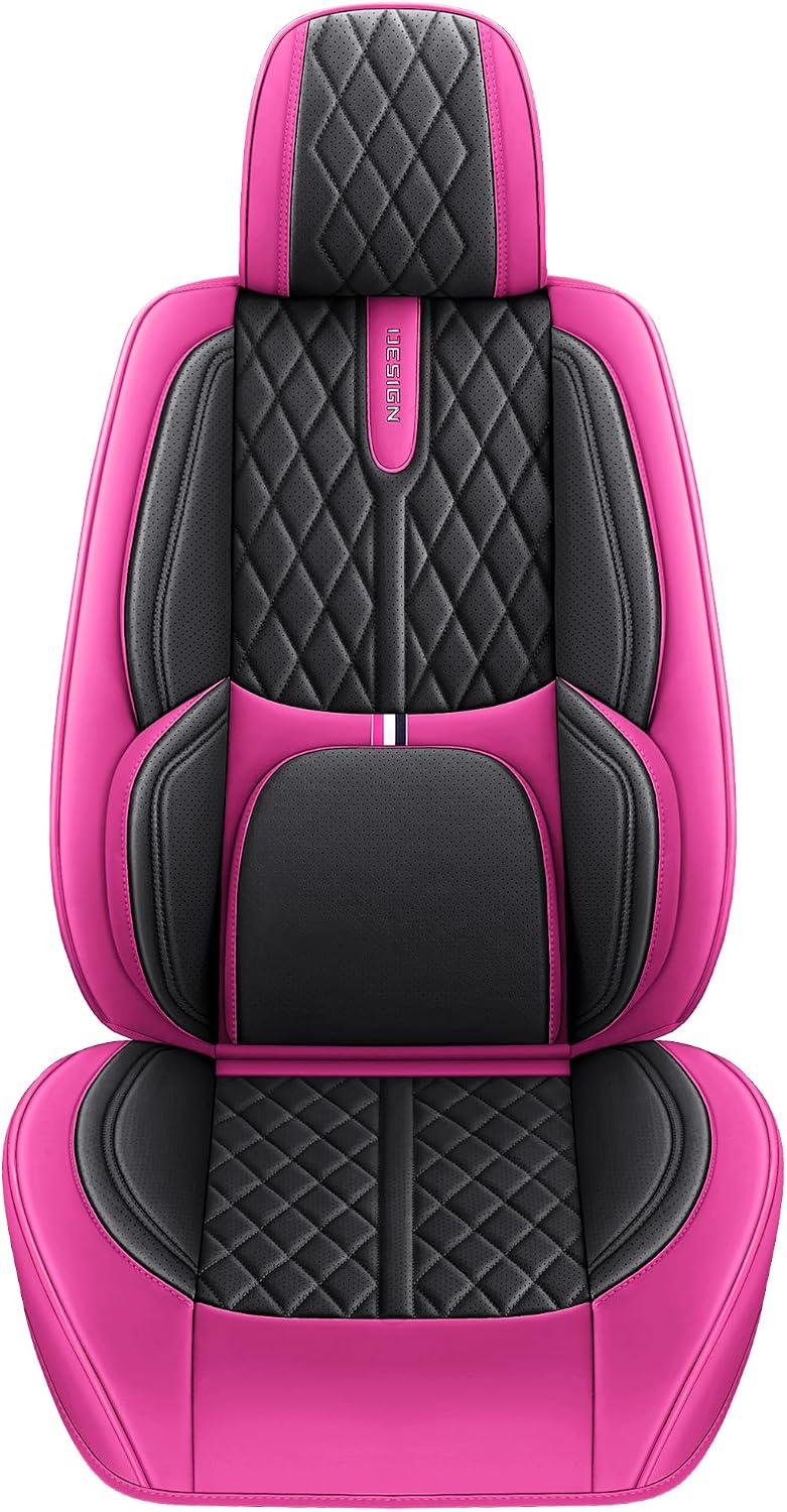 Comfortable Leather Auto Car Seat Covers Front & Rear Seat Protector Fit ...