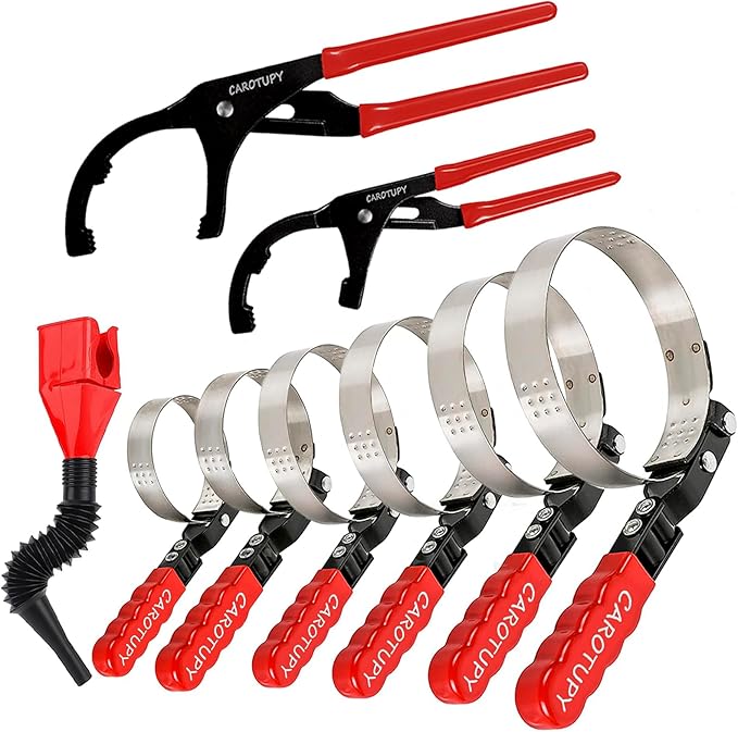 9pcs Oil Filter Wrench Set, Adjustable Oil Filter Removal Tool From 1-3/4&quo...