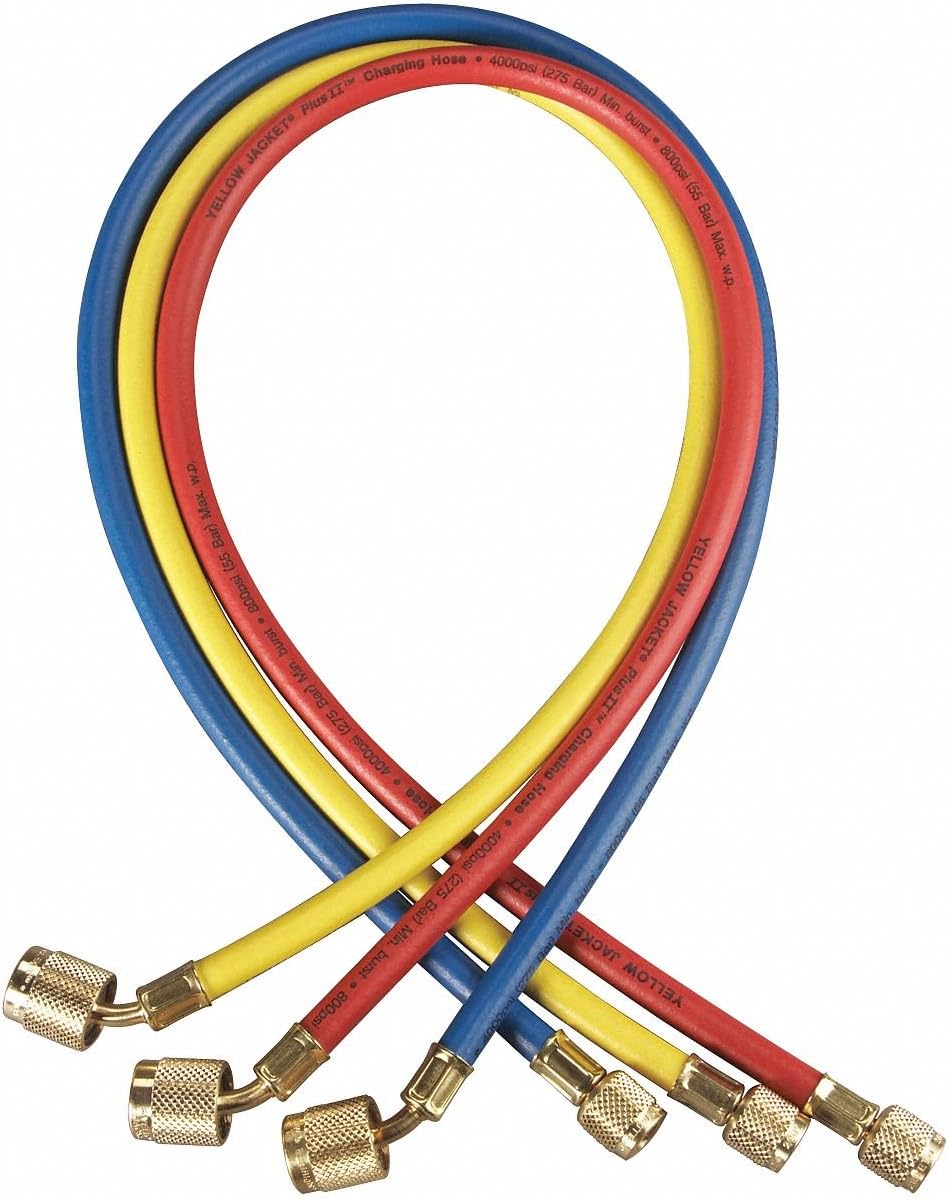 Yellow Jacket GIDDS-484200 Seal Right Charging Hoses 5' 3 Pack - 484200