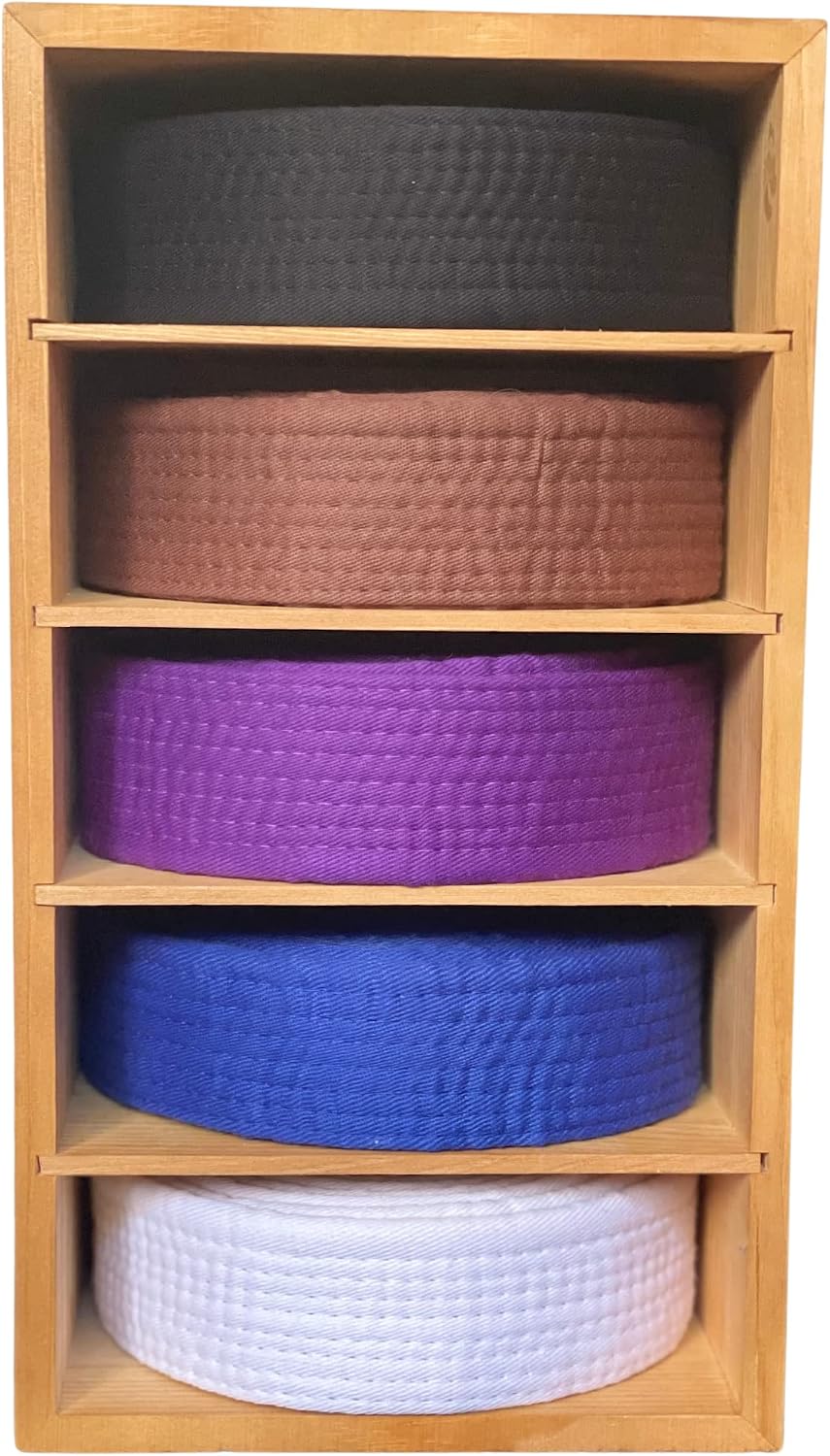 Brazilian Jiu Jitsu Belt Display Case, Wooden Belt Box, Custom Configuring