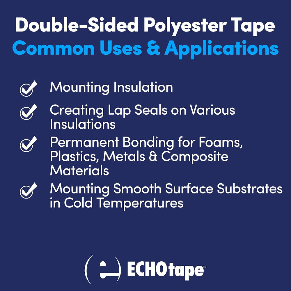ECHOtape DC-M194A Double-Sided Mounting Tape 1.41 in x 60 yd Case of 36