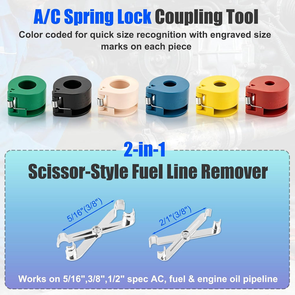 45PCS Fuel Line Disconnect Tool Set, Quick Disconnect Remover Kit