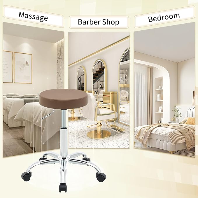 Salon Rolling Chair, Adjustable Stools