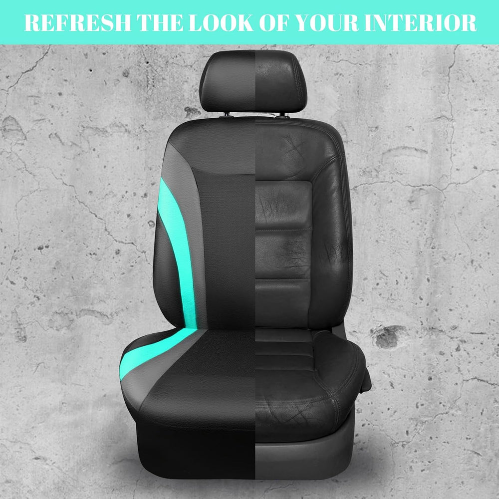 CAR PASS Leather Car Seat Covers Full Set,Waterproof Automotive Seat Covers f...
