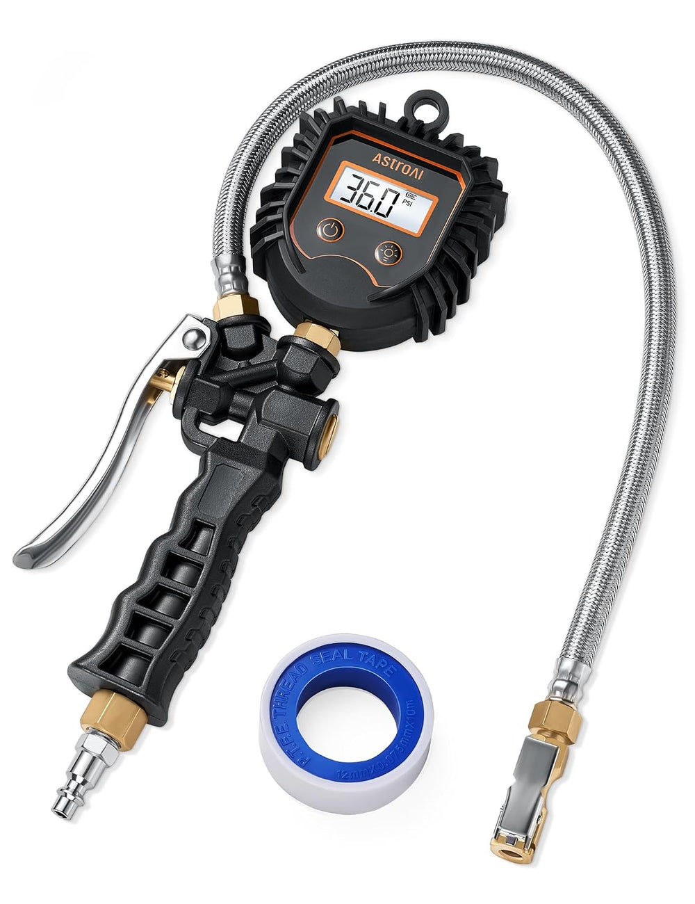 AstroAI Digital Tire Pressure Gauge, Heavy Duty Tire Inflator Gauge 250PSI Ai...