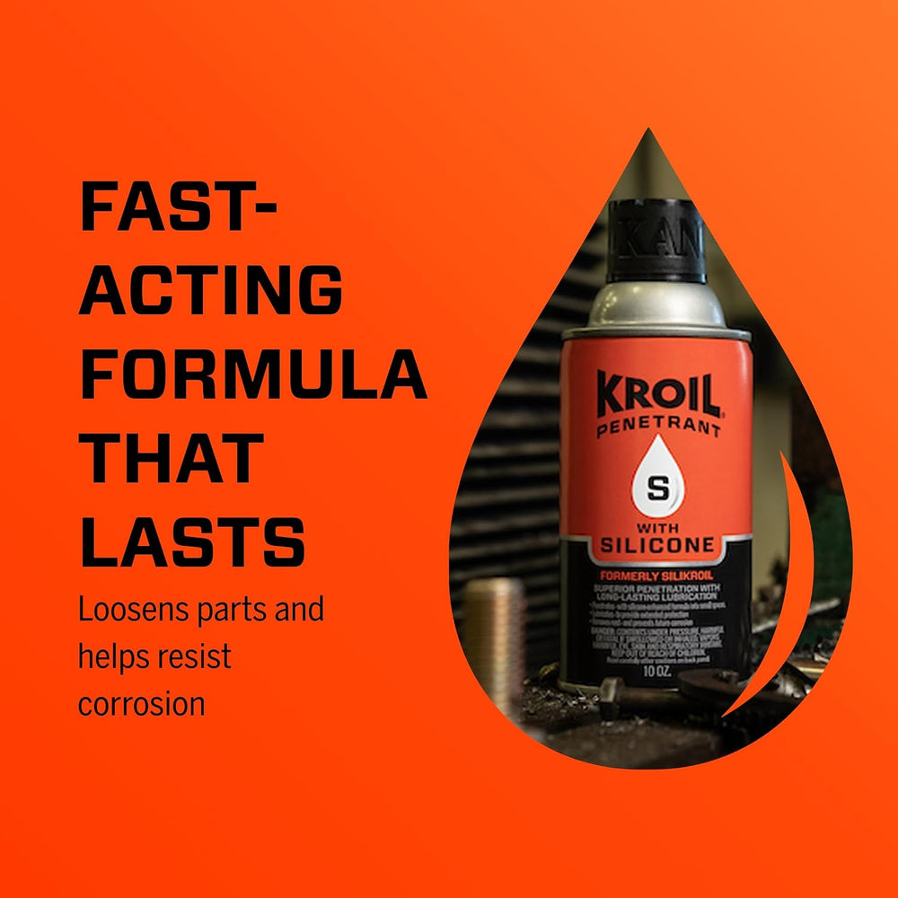 Kroil Penetrant Silikroil with Silicone - Rust Penetrating Lubricant - Corros...