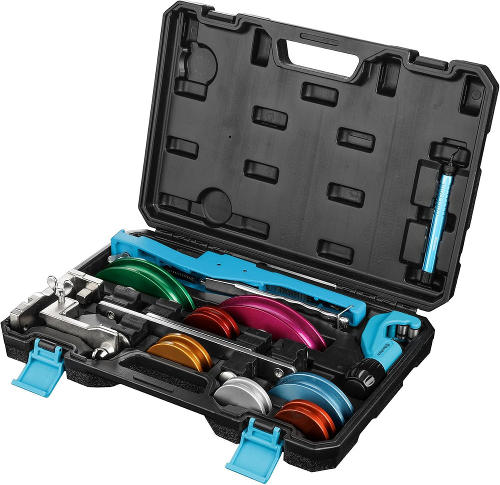 DURATECH Tubing Bender Set, Ratcheting Pipe Bender, Cutter and Deburrer