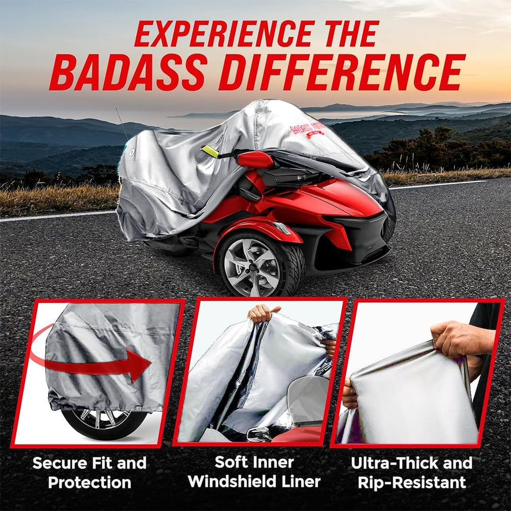 Badass Moto Waterproof for Can-Am Spyder RT Limited Cover 2020-2026, Gray | A...