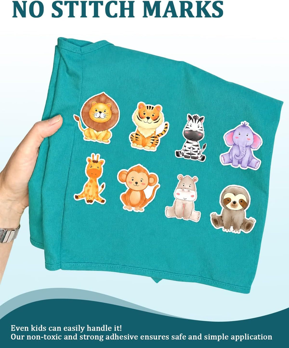 8 Pack Patch Magic Adhesive, Washable Double-Sided Glue for Badges
