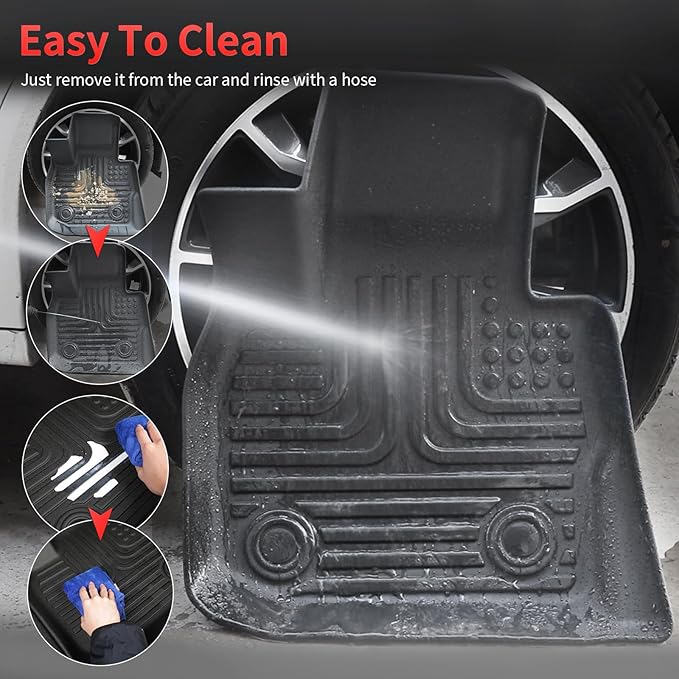 Wayhigh-All Weather Floor Mats and Cargo Liner Set Fit