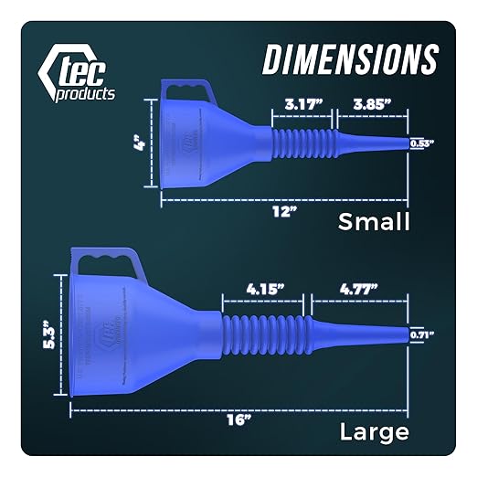 FlexAll Long Flexible Funnel for Automotive Use