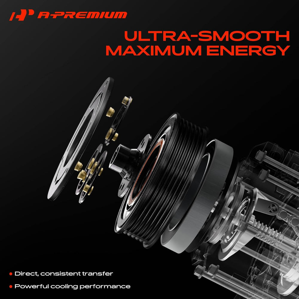 A-Premium Air Conditioner AC Compressor Clutch Pulley and Front Plate