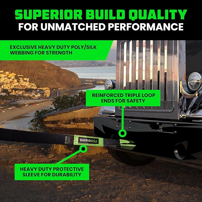 Rhino USA Recovery Tow Strap