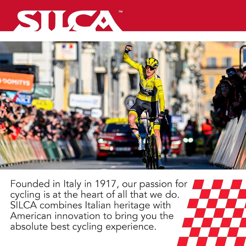 SILCA Synergetic Bicycle Chain Lube - Wet Bike Oil Chain Lubricant - 500+ Mil...