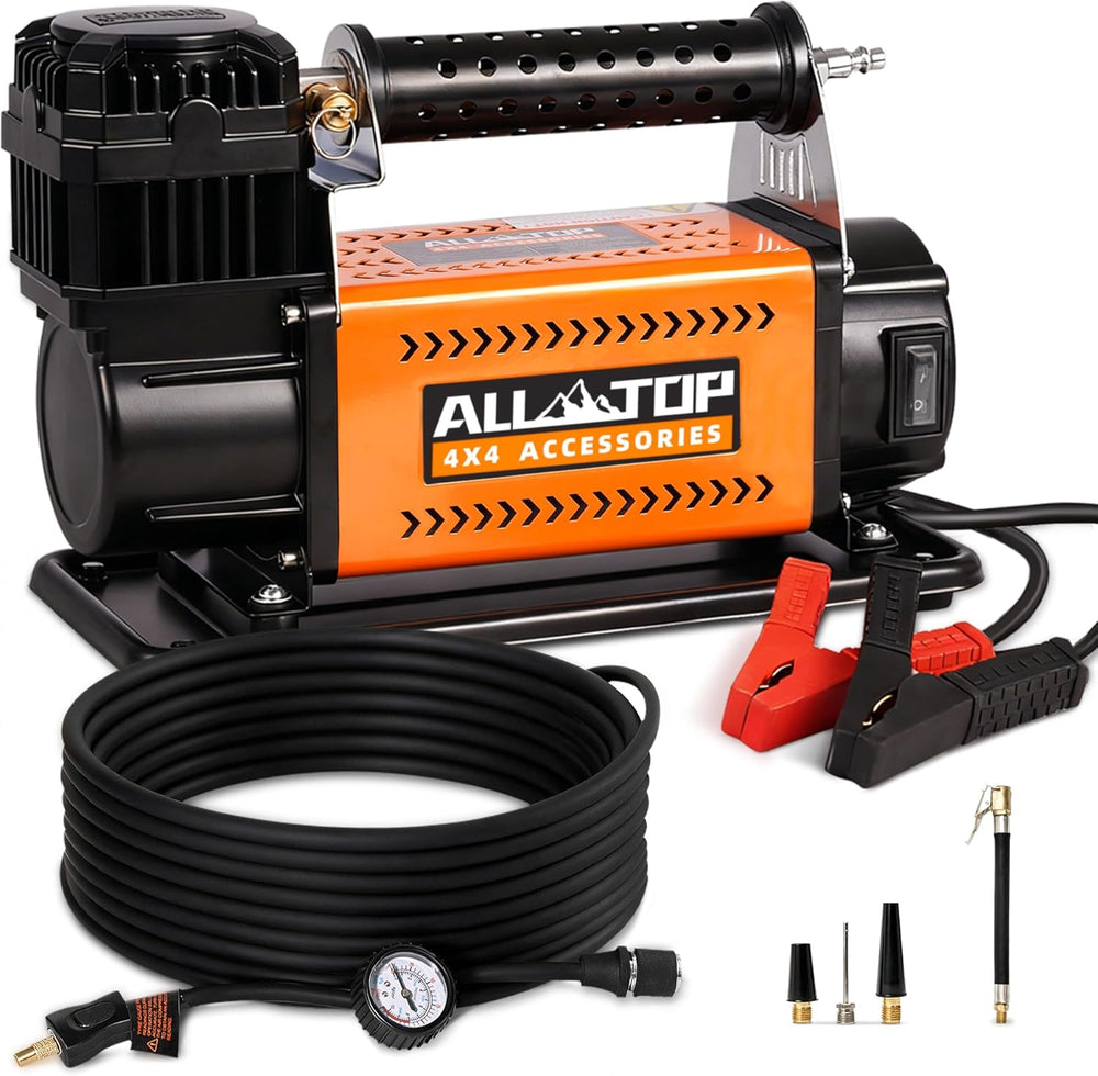 ALL-TOP Air Compressor Kit, 12V Portable Inflator 7.06CFM, Offroad Air Compre...