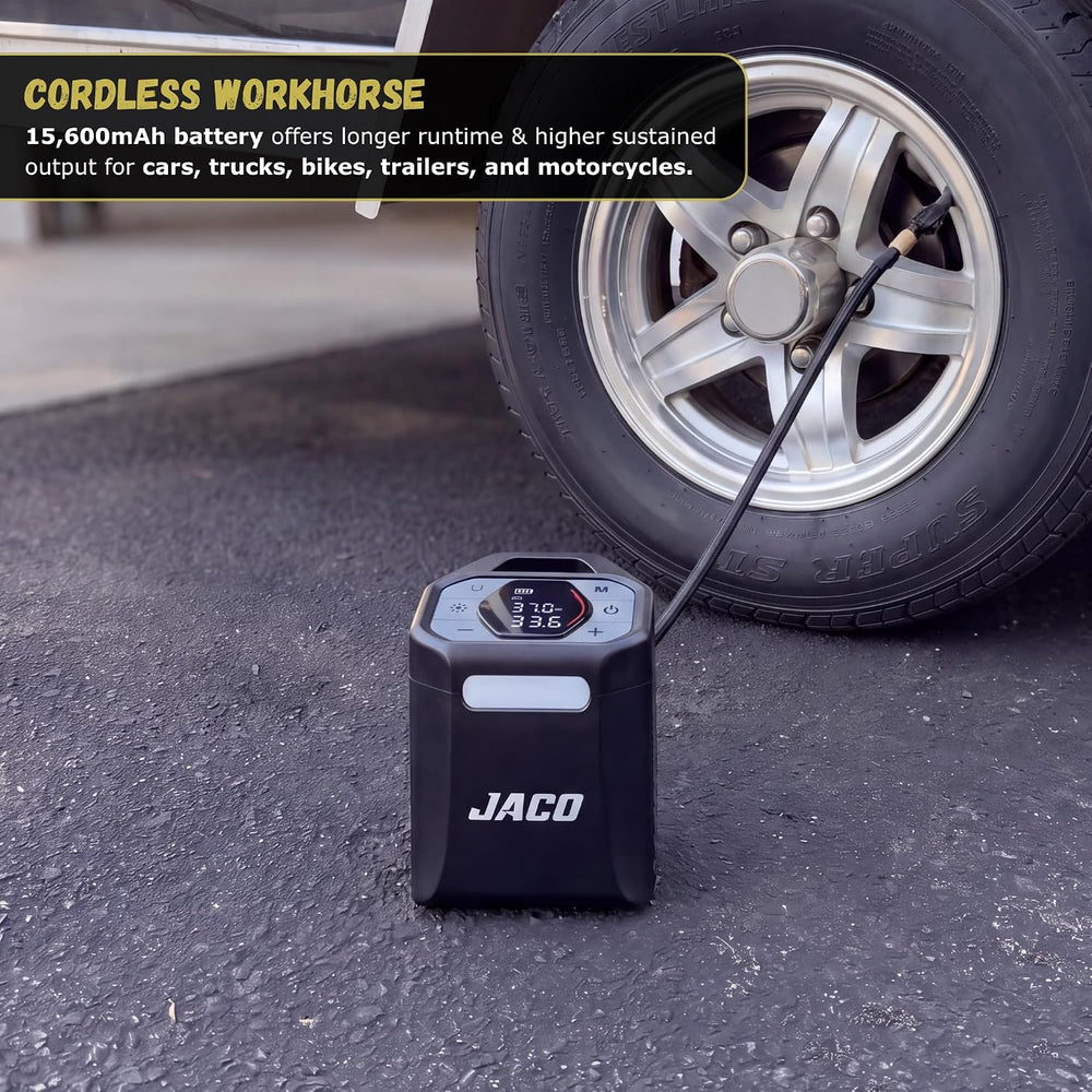 JACO Aura SX2 Cordless Tire Inflator Portable Air Compressor Car Air Pump