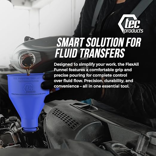 FlexAll Long Flexible Funnel for Automotive Use