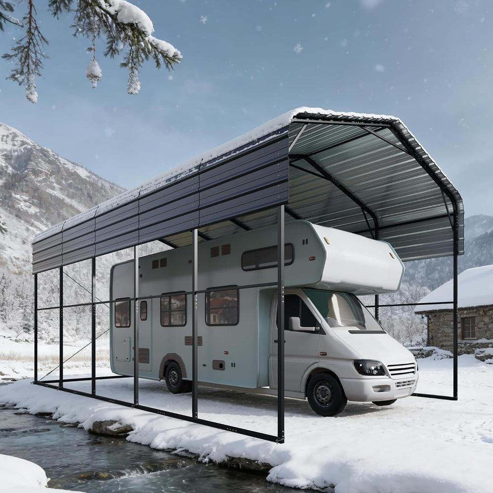 PHI VILLA 14X25 RV Carport, Metal Carports Canopy Heavy Duty Car Garage