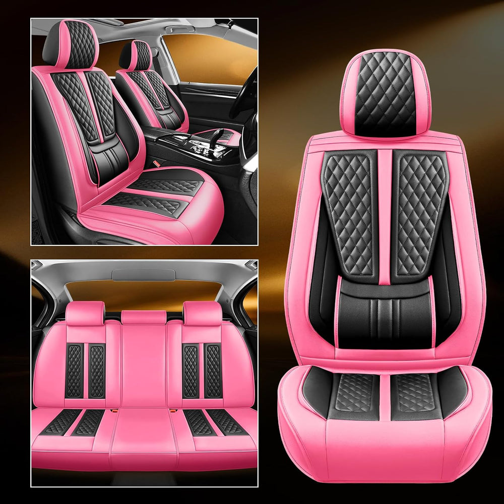 Car Seat Covers for Chevy Sonic 2012-2019 2020,Full Set,Pink