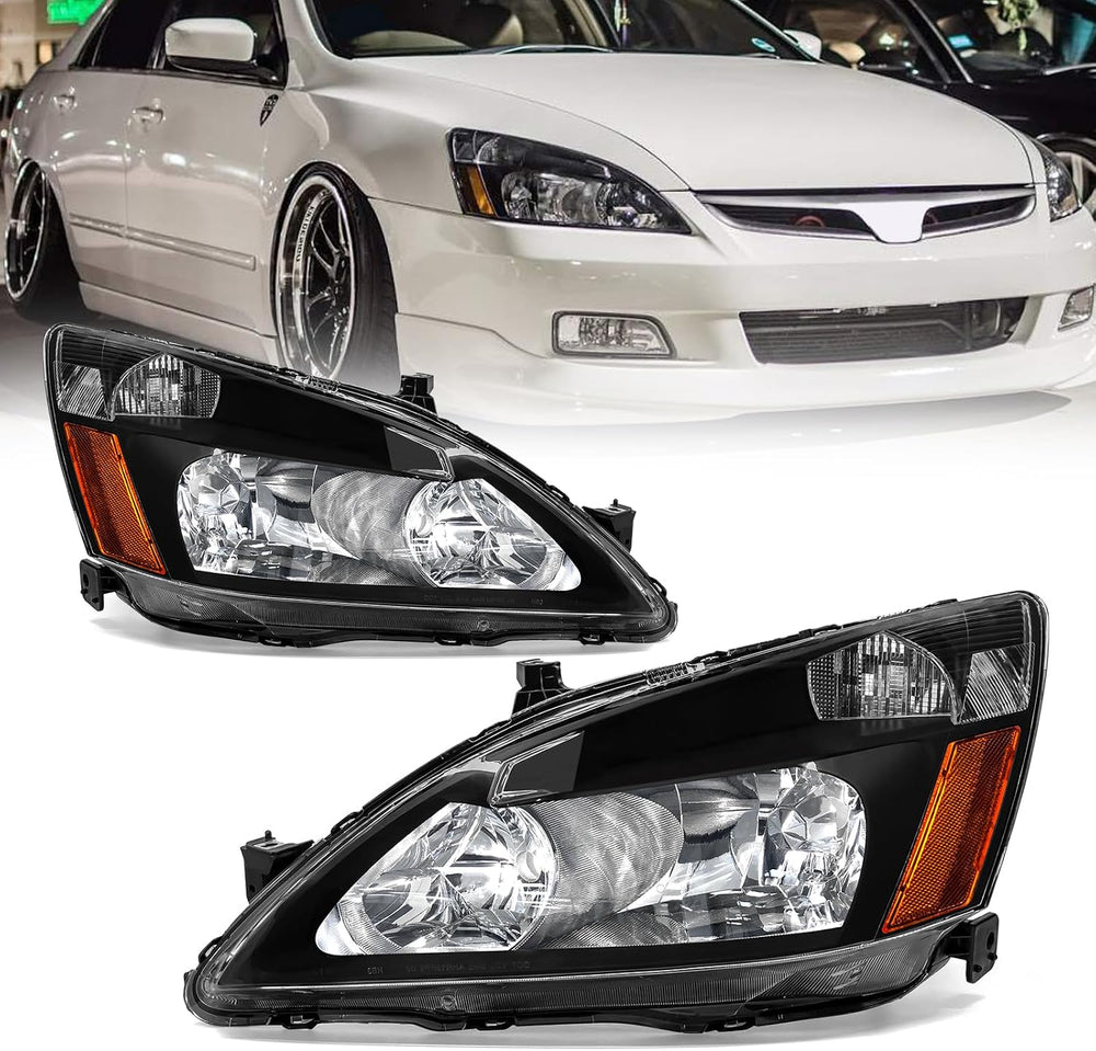 Compatible with 2003-2007 Accord Headlight Assembly for 03-07 Honda Accord 2/...