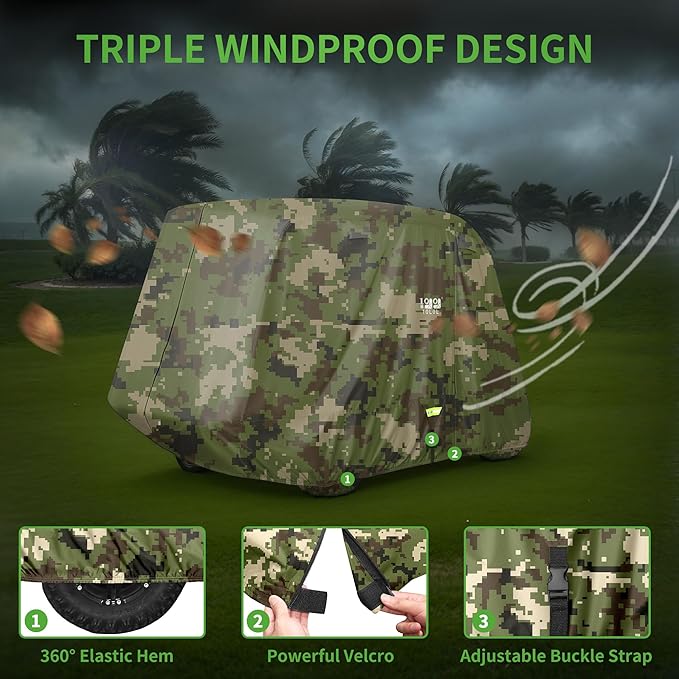 10L0L Heavy Duty Golf Cart Cover