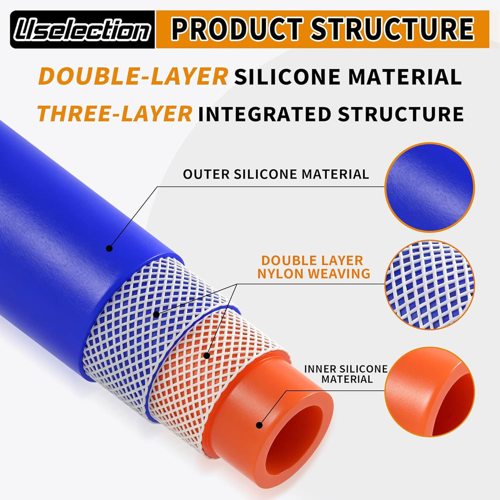 5/8" Silicone Heater Hose 10FT Kit Tee Y Coolant