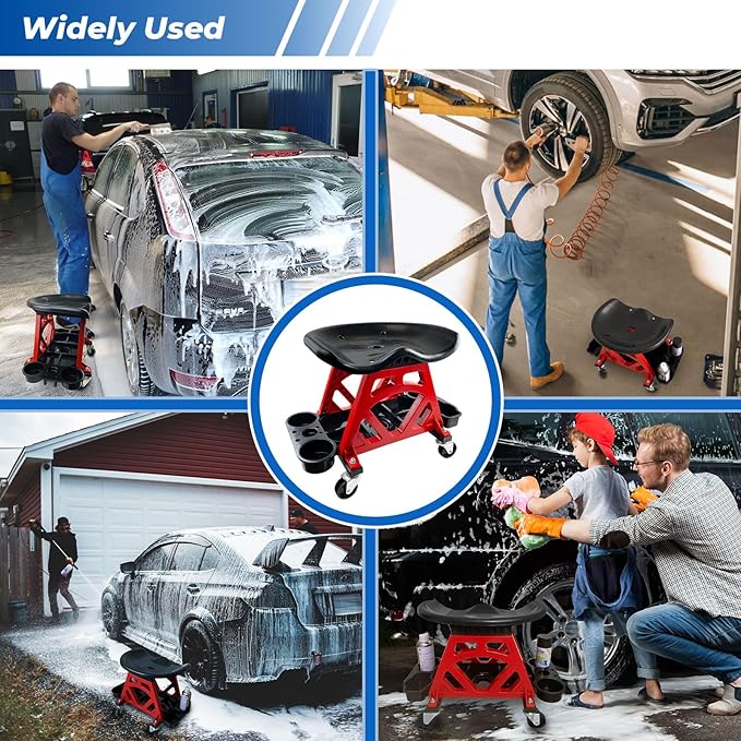 Durable Mechanic Seat with Wheels