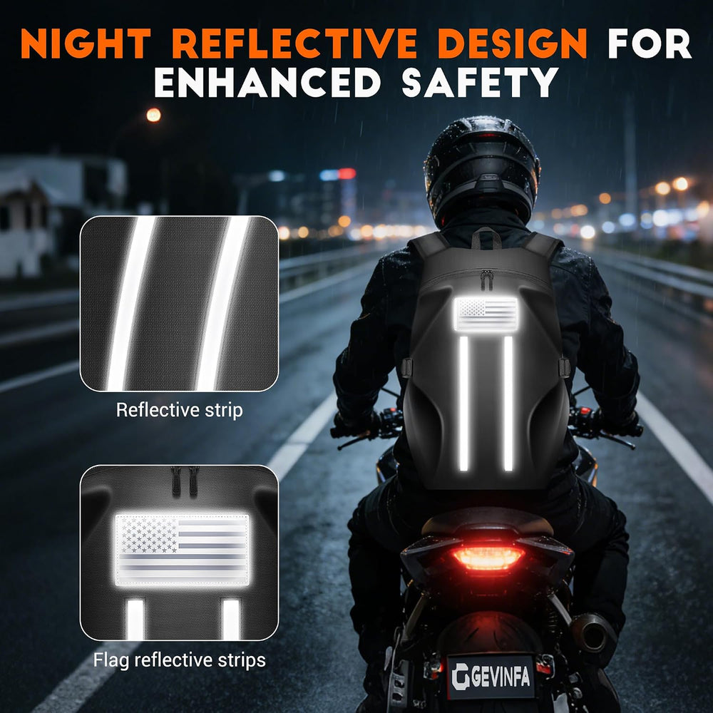 Motorcycle Backpack, Waterproof Helmet Backpack