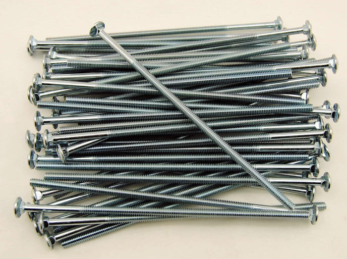 (50) Carriage Head Bolt 1/4-20 x 8 Zinc Plated 307A