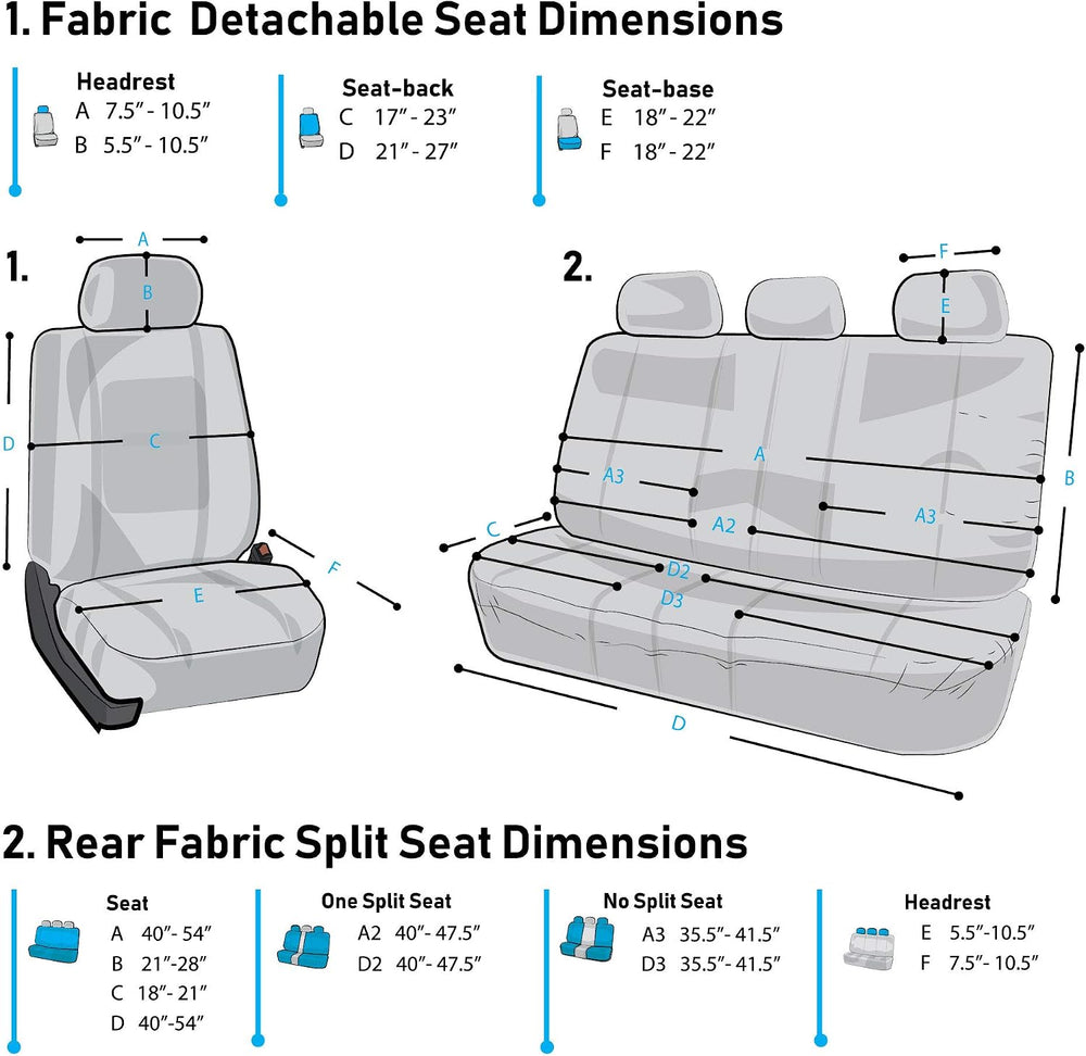 FH Group Car Seat Covers Floral Full Set Pink Automotive Seat Covers, Airbag ...