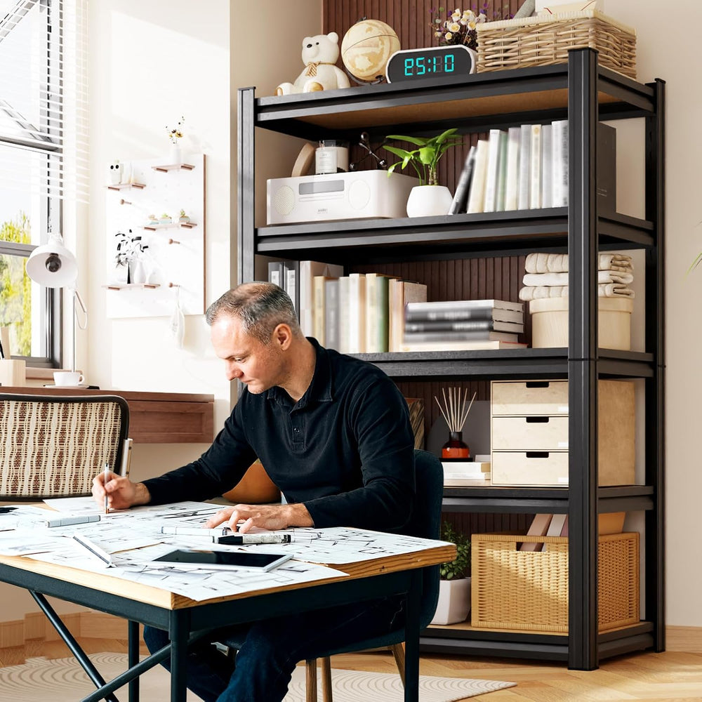 71"H-32"W-14"DGarage Shelving-5 Tier Garage Storage Shelves,Ad...