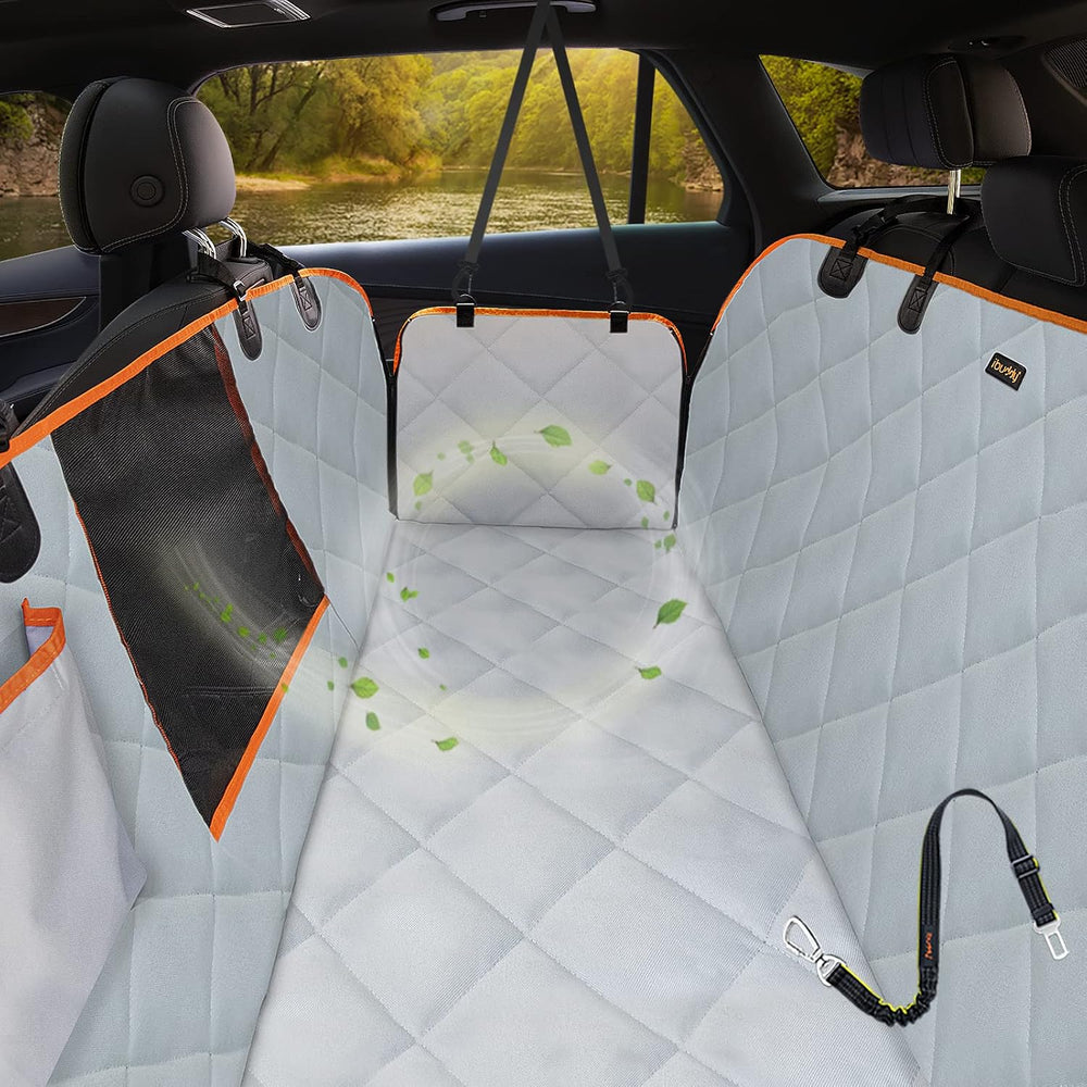Dog Seat Cover for Tesla Model 3 Waterproof Car Seat Protector with Mesh Wind...
