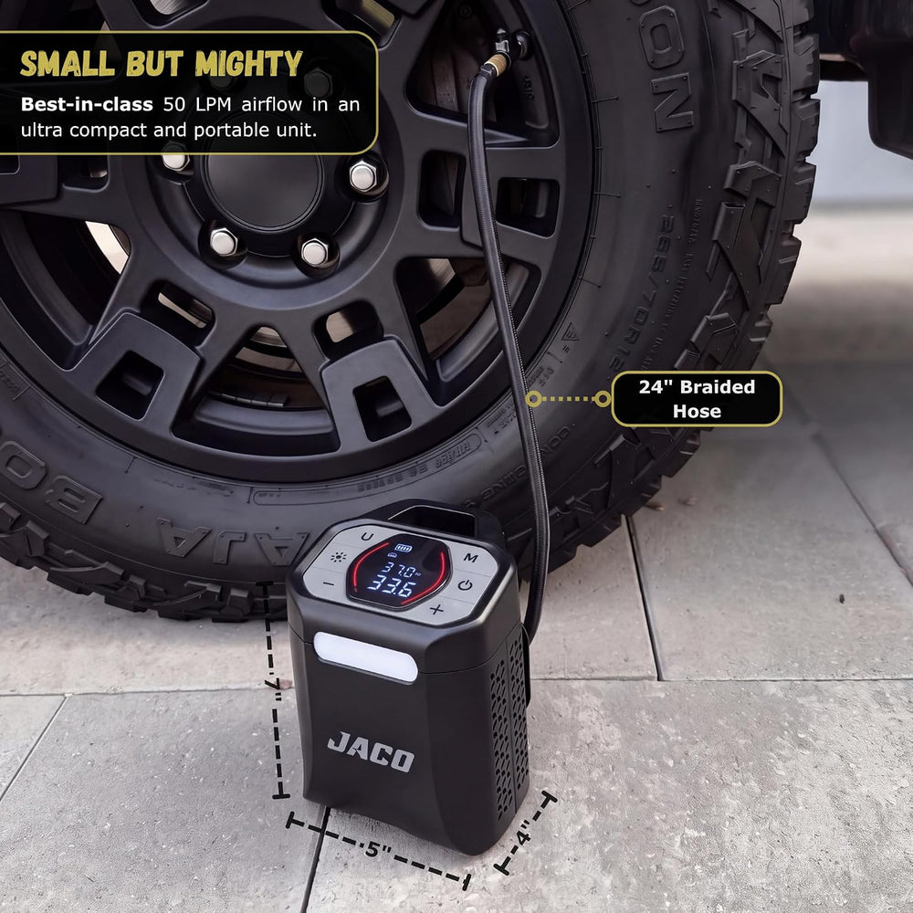 JACO Aura SX2 Cordless Tire Inflator Portable Air Compressor Car Air Pump