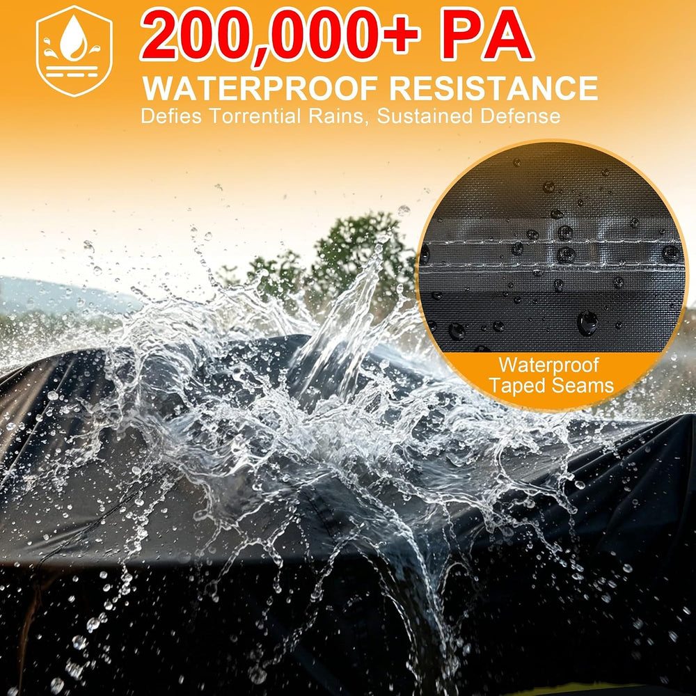 1300D Boat Cover - Heavy Duty Waterproof Boat Covers and Motor Cover, Double ...