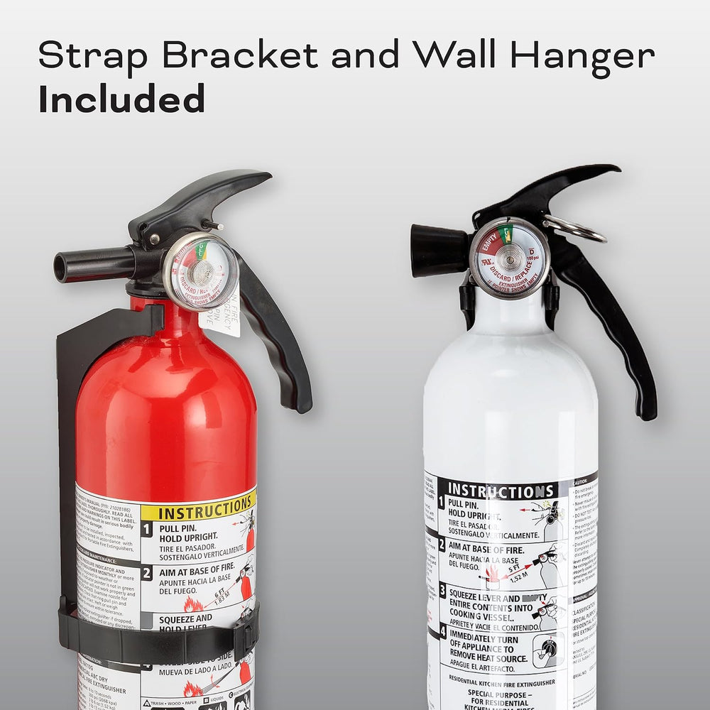 Kidde Kitchen + Home Fire Extinguisher Set, 711A | 1-A:10-B:C, RESSP+FA110G