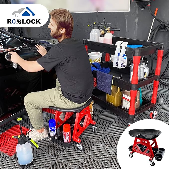ROBLOCK Durable Mechanic Stool Chair