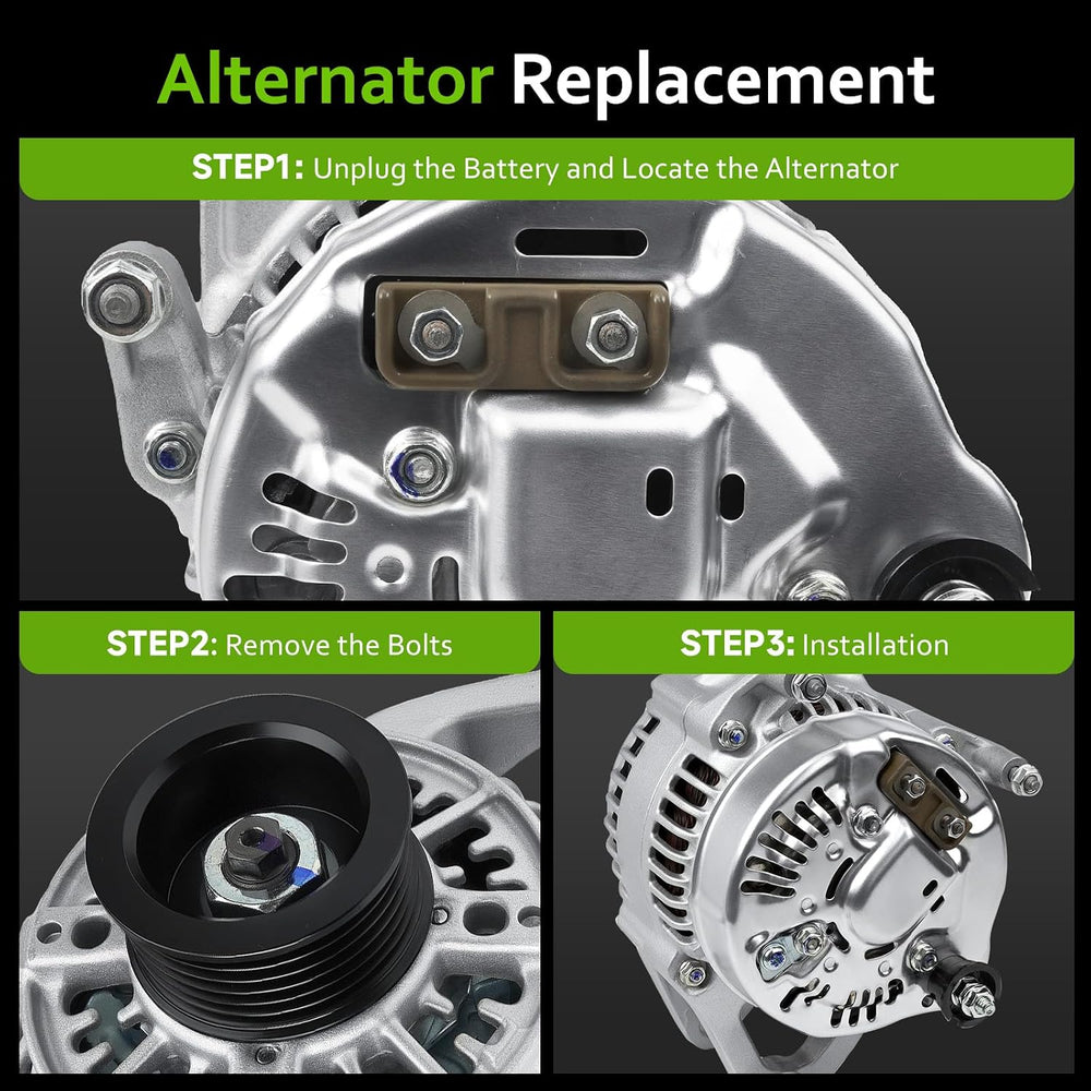 New Alternator Replacement for 1991-1998 Jeep Wrangler Cherokee 2.5 4.0 L4 L6...