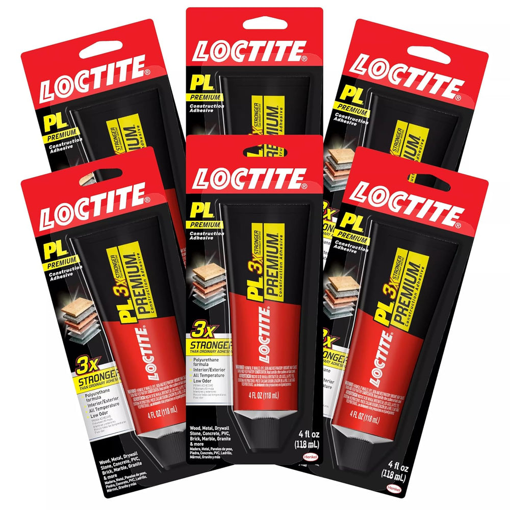 Loctite PL Premium Polyurethane Construction Adhesive, 4 fl oz Squeeze Tube, ...
