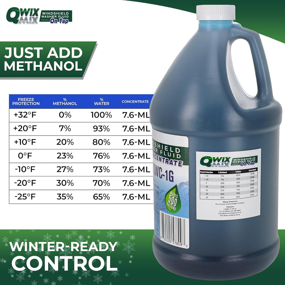 Windshield Washer Fluid Concentrate, 1 Gallon Makes 500 Gallons