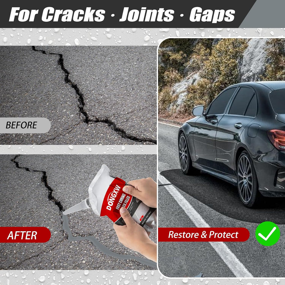 Concrete Crack Filler 5Pcs – Quick-Drying Waterproof Cement Crack Filler Repa...