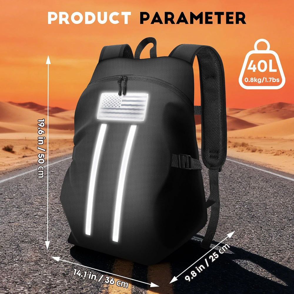 Motorcycle Backpack, Waterproof Helmet Backpack