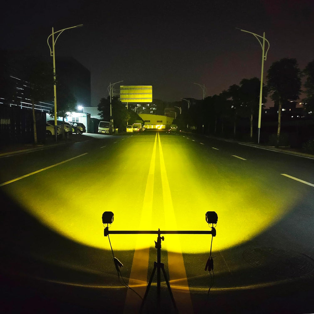 3 Inch Cube LED Pod Lights, 40W Yellow LED Fog Lights