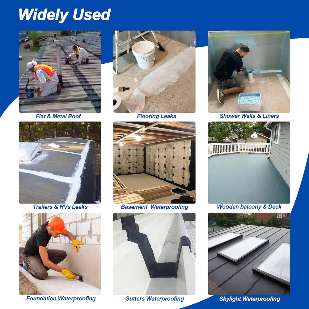 6 Inches X 328 Feet Waterproofing Membrane Anti Fracture Fabric, Reinforcing ...