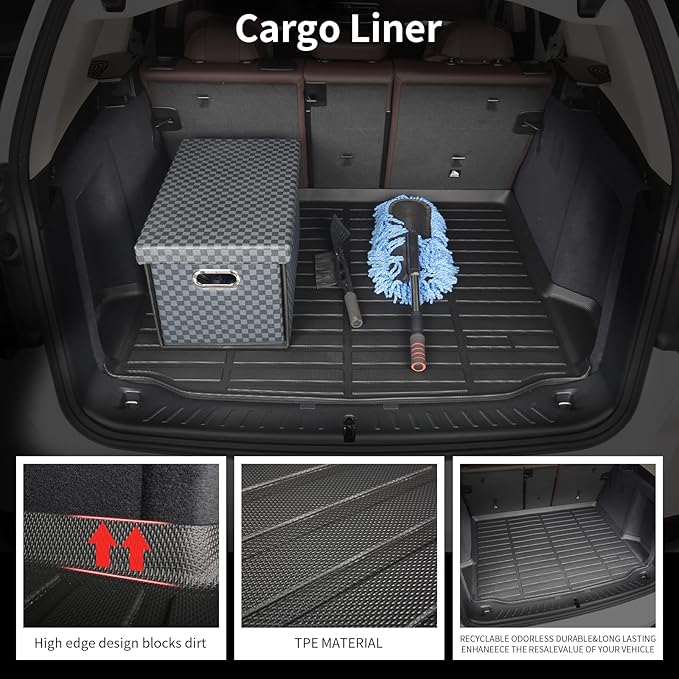 Wayhigh-All Weather Floor Mats and Cargo Liner Set Fit