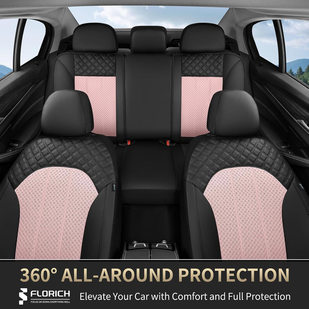 Leather Seat Cover, Car Seat Covers Front Set, Waterproof Car Seat Protectors...
