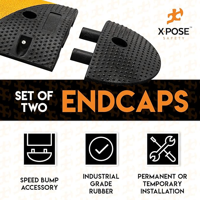 Speed Bump - Rubber Speed Hump Modular Interlocking Design - by Xpose Safety ...
