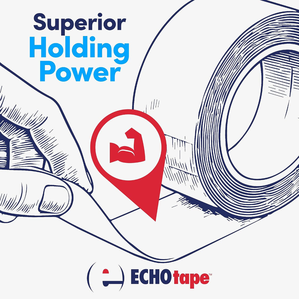 ECHOtape DC-M194A Double-Sided Mounting Tape 1.41 in x 60 yd Case of 36