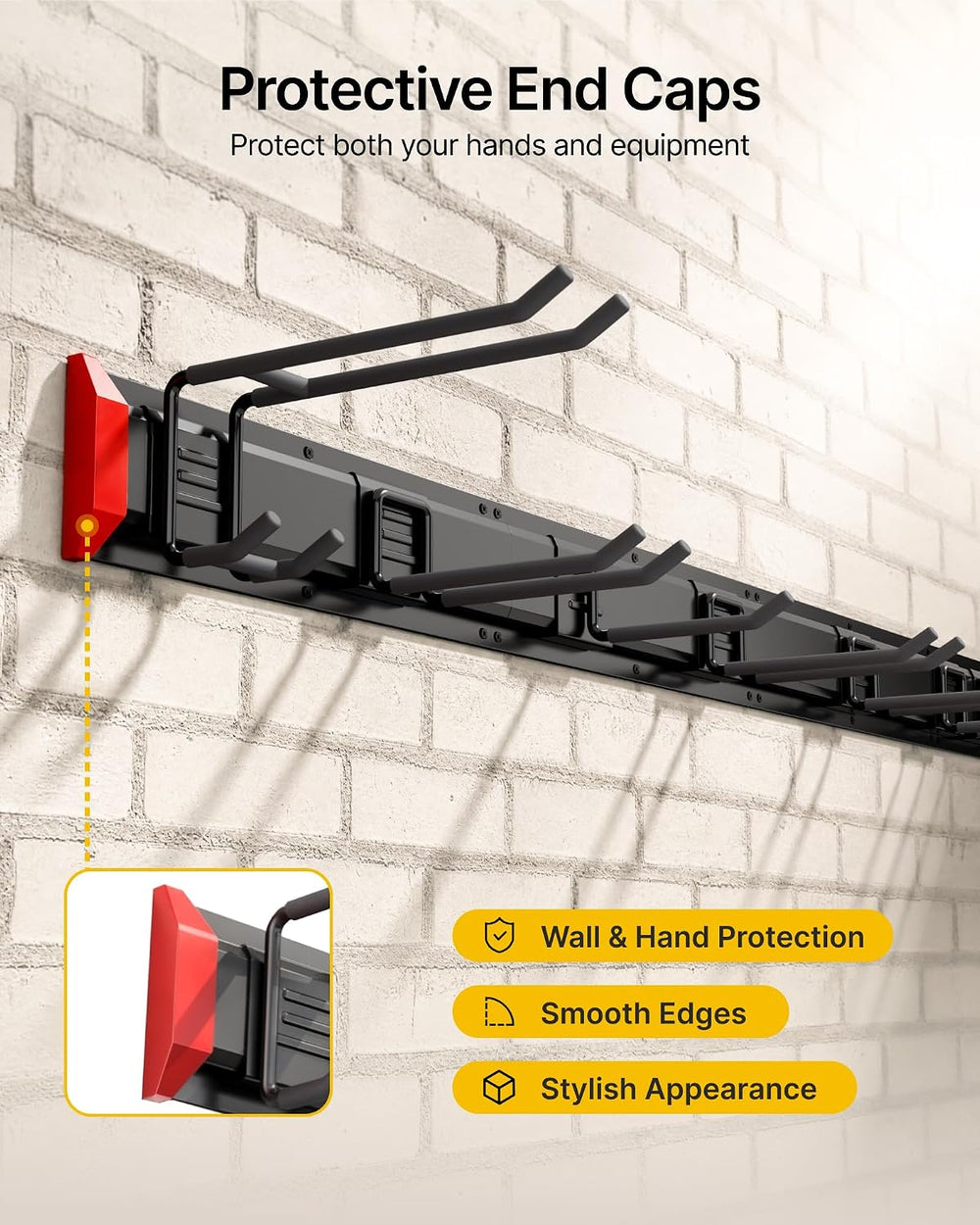 monTEK 96" Garage Tool Organizer Wall Mount, 925 LBS Heavy Duty Tool Rack