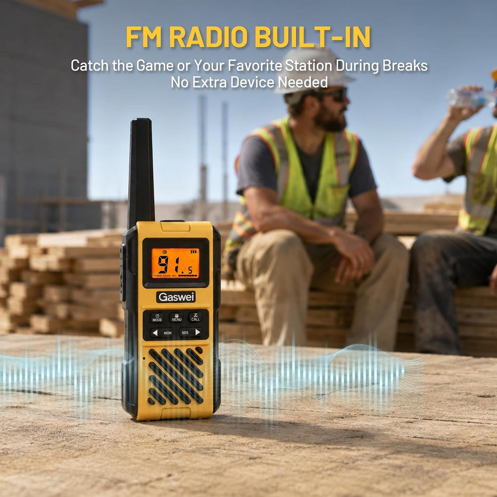 Gaswei G1Pro+ IP67 Waterproof Walkie Talkies Long Range - 2 Pack