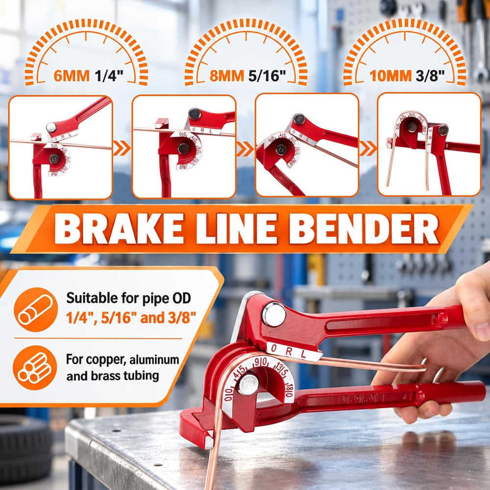 3/16" Brake Line Repair Kit - Double & Single Brake Line Flaring Too...